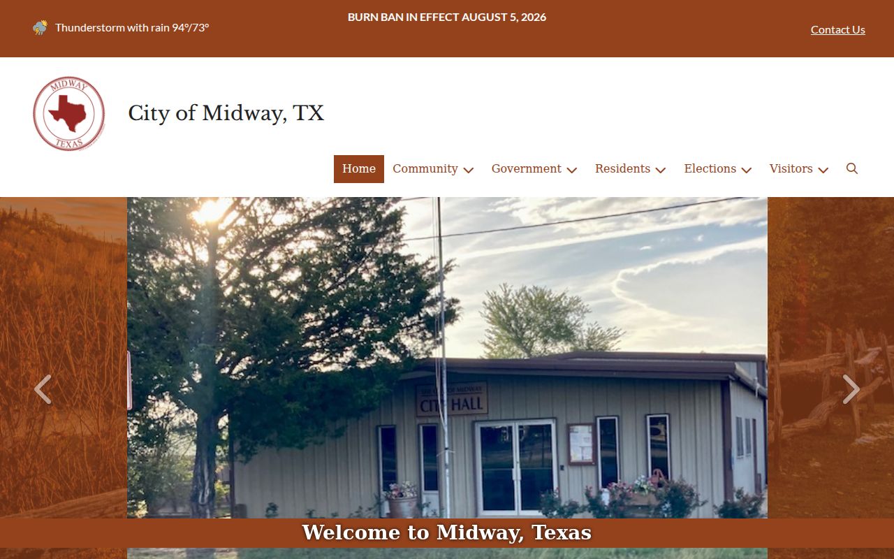 Madison County Midway warrant records reference identifying Midway City Hall